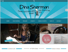 Tablet Screenshot of dinasherman.com